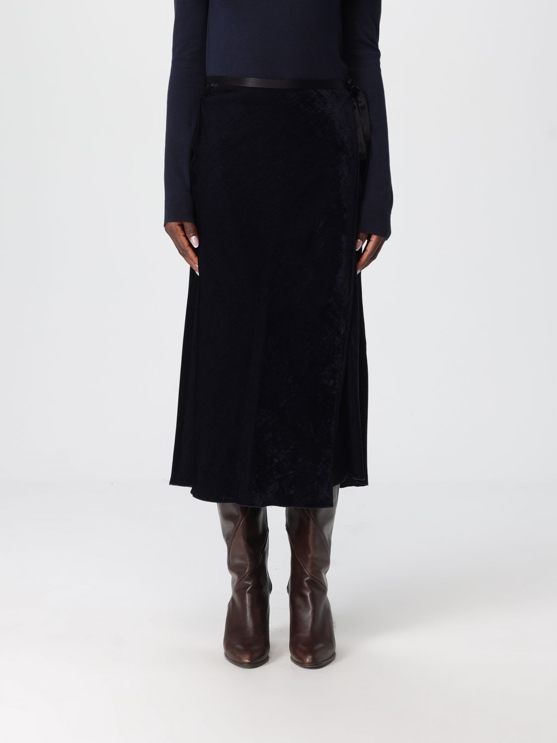 Forte Forte Skirt  Woman Color Blue In Blue