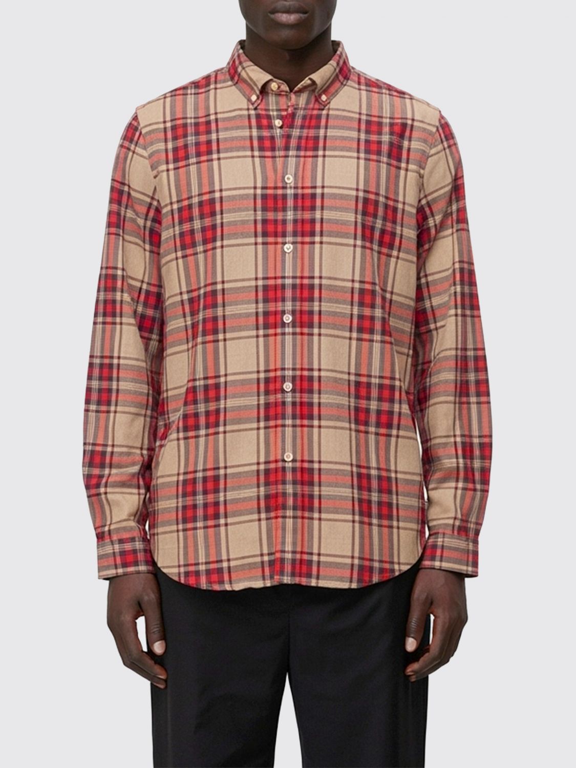 Paul Smith Men Multicolor Checked Shirt, M Luxury Shirts For Men Darveys In Red