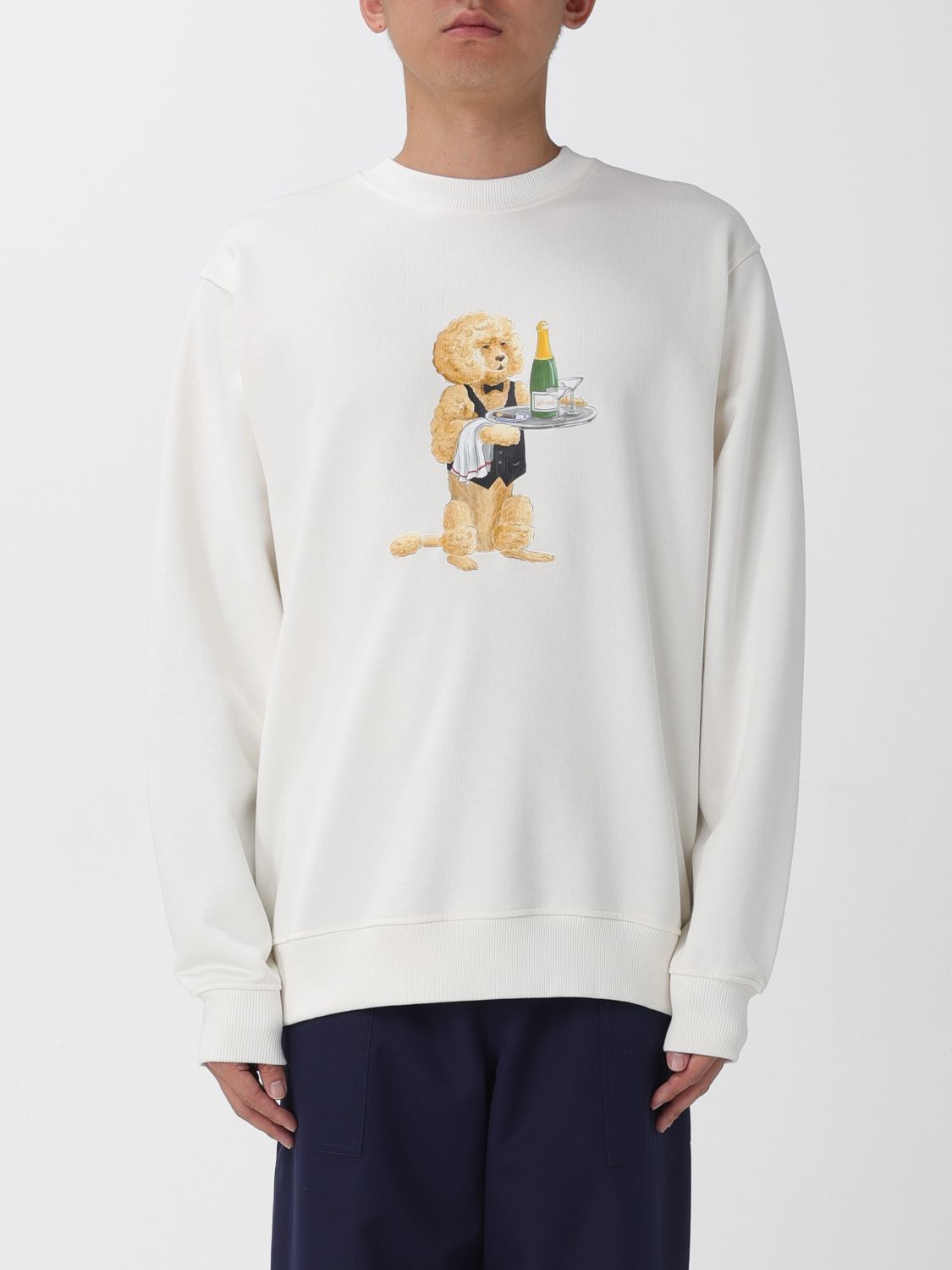 DRÔLE DE MONSIEUR Sweatshirt Herren Farbe Weiß