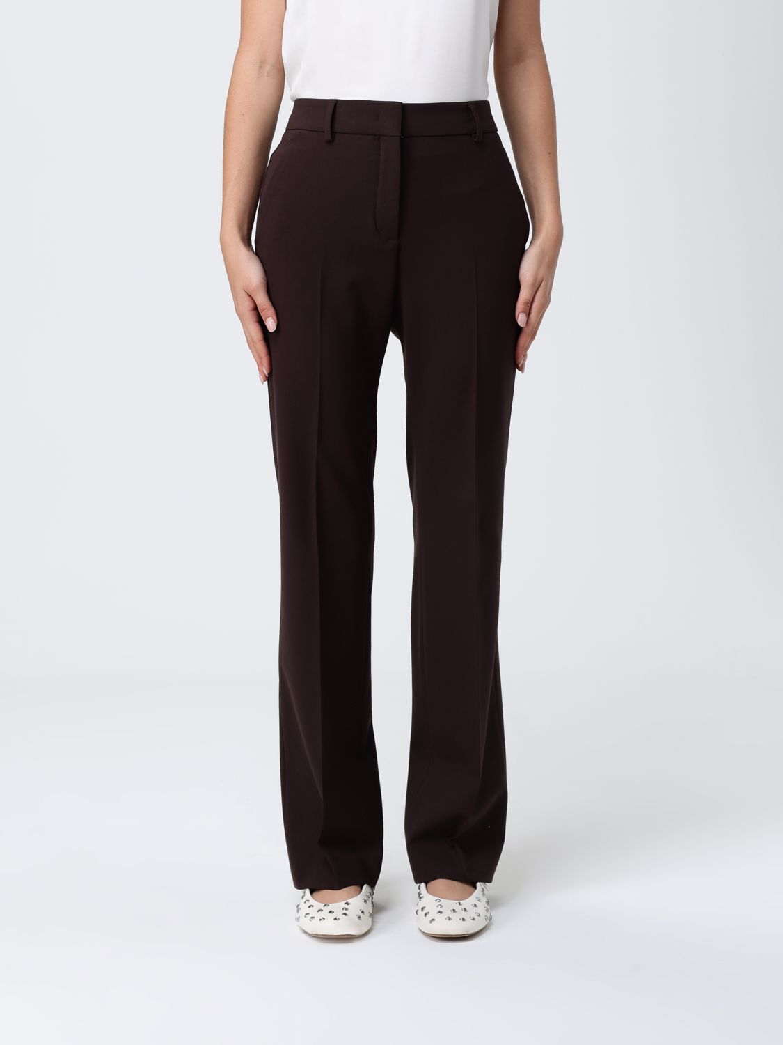 Incotex Pants Woman Color Brown In Brown
