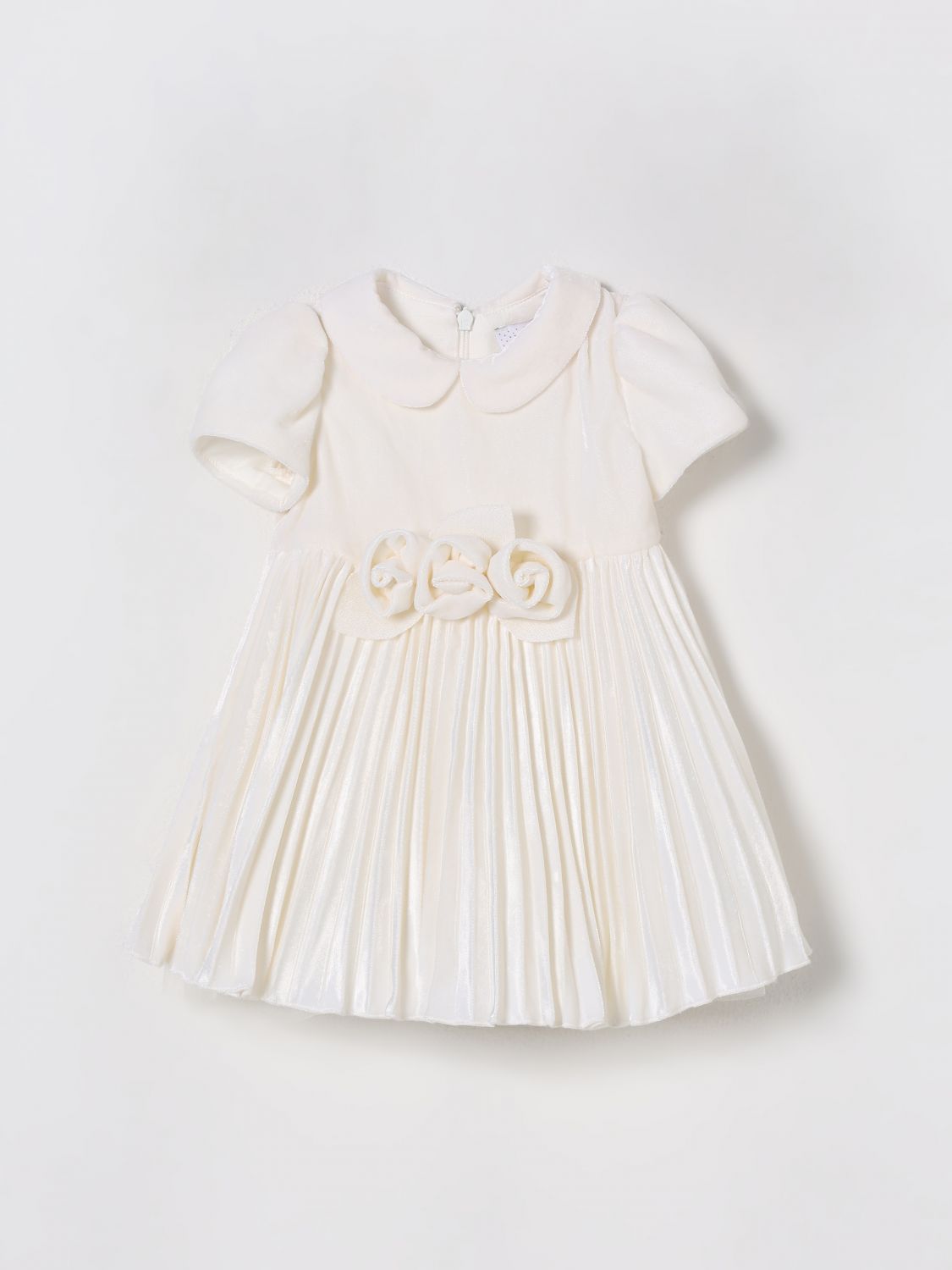 Monnalisa Babies' Romper Kids Color Yellow Cream In White