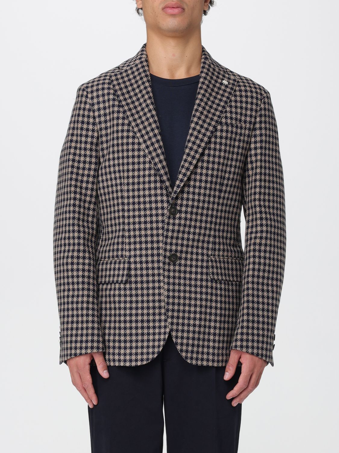Manuel Ritz Jacket  Men Color Blue In Gold