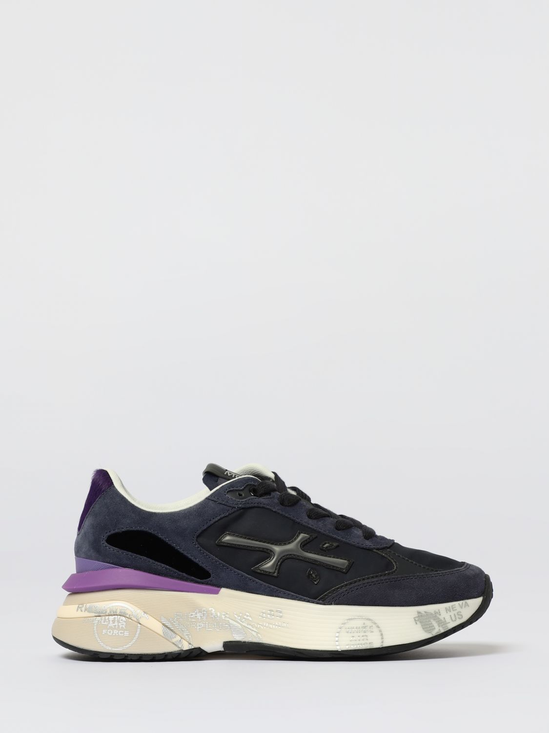Premiata Moed 7794 Leather Sneakers In Black