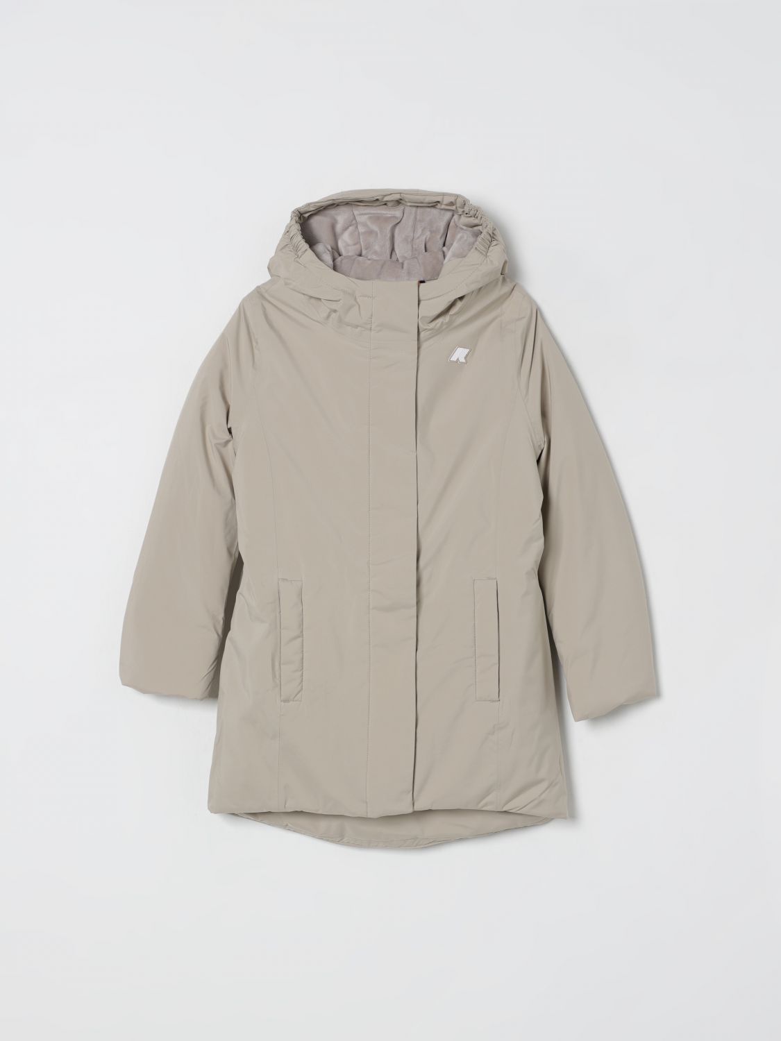 K-way Coat  Kids Color Beige In Sand
