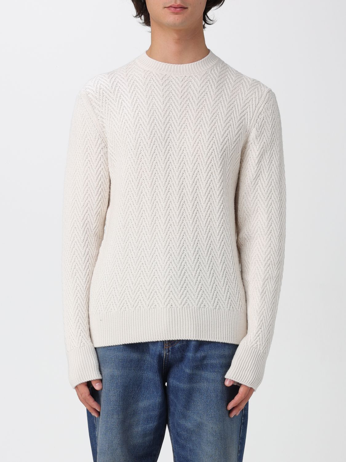 Hugo Boss Sweater Boss Men Color White In White