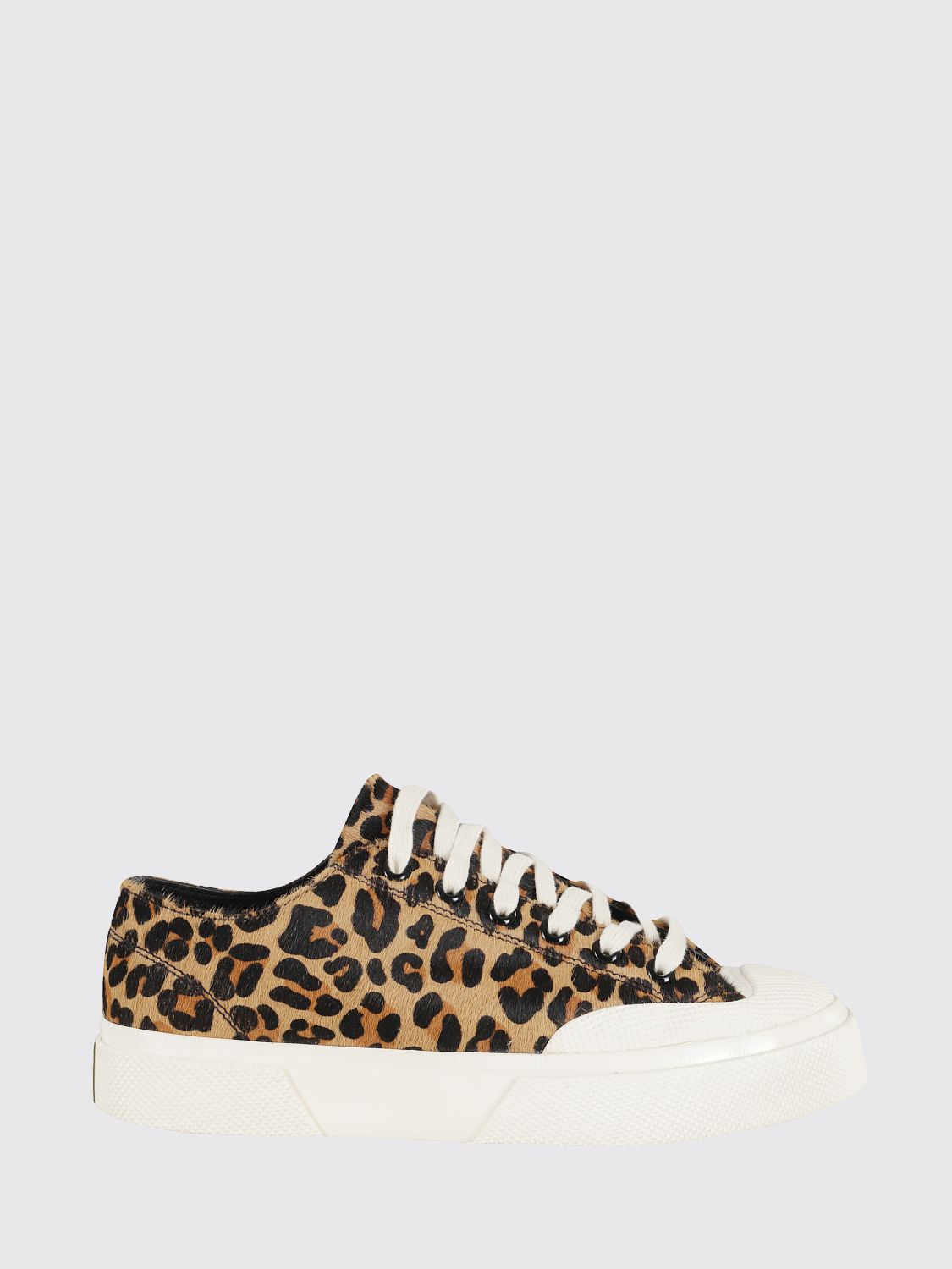 Superga 2432 Works Leopard Calfhair In Brown