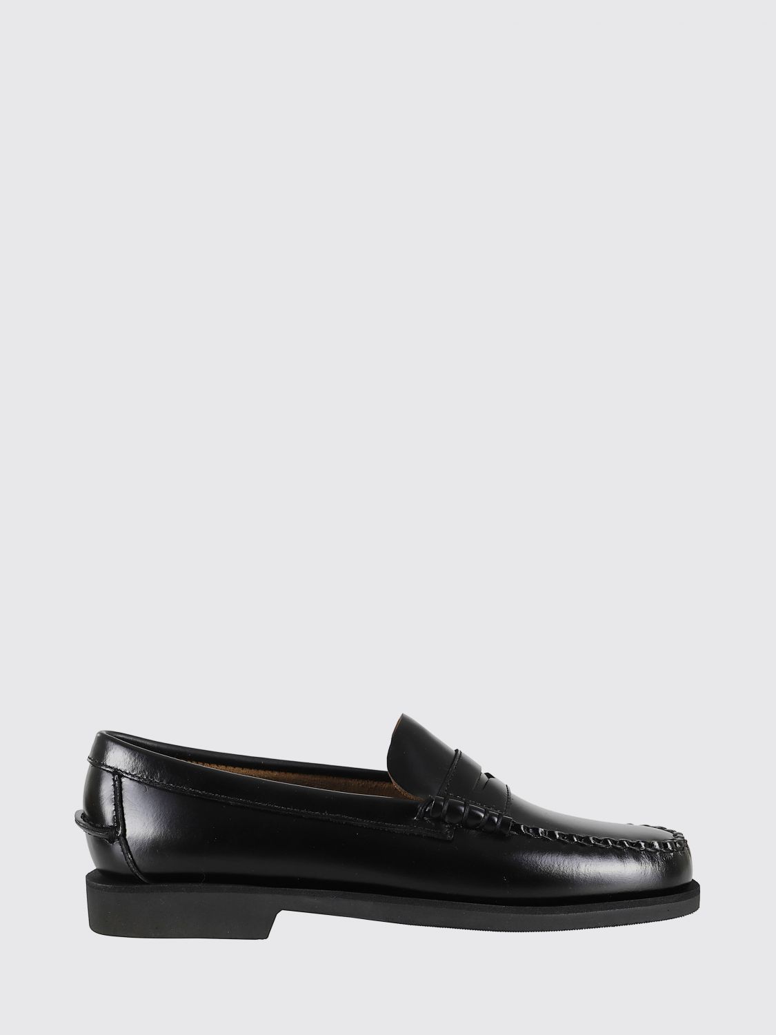 Sebago Classic Dan Brown Loafer In Burgundy In Black