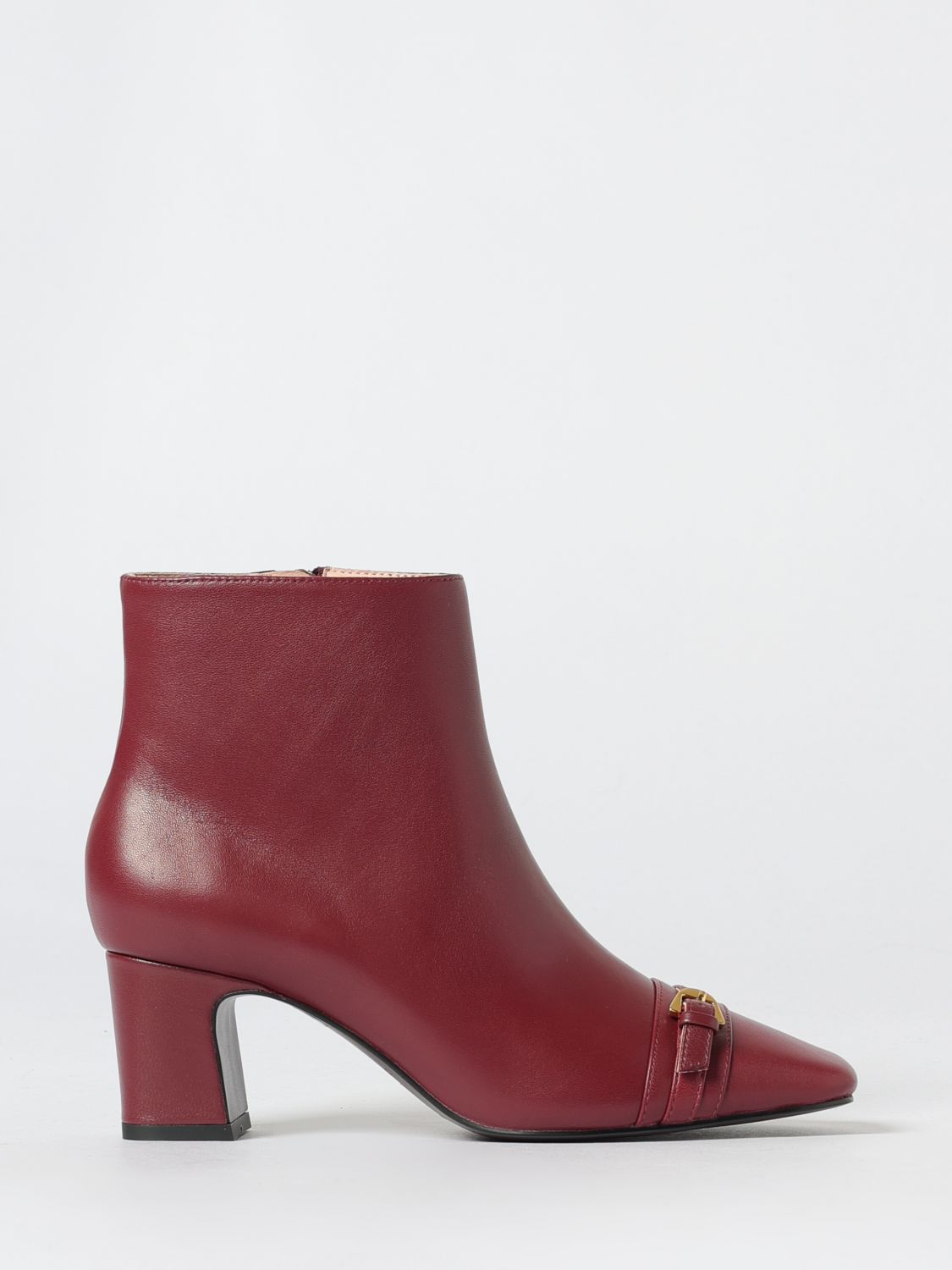 Coccinelle Flat Ankle Boot  Woman Color Plum In Purple