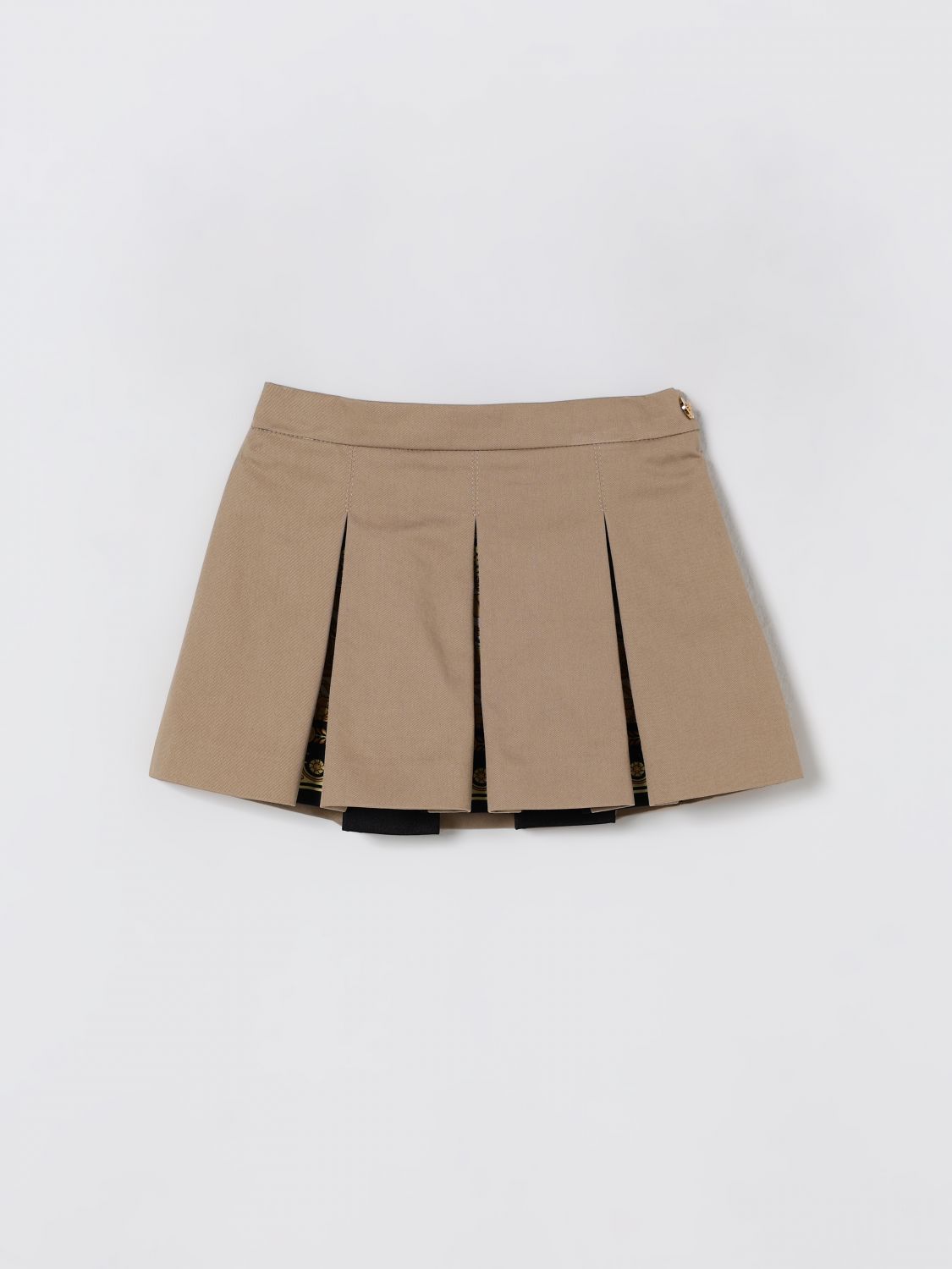 Versace Skirt Kids Color Multicolor In Brown