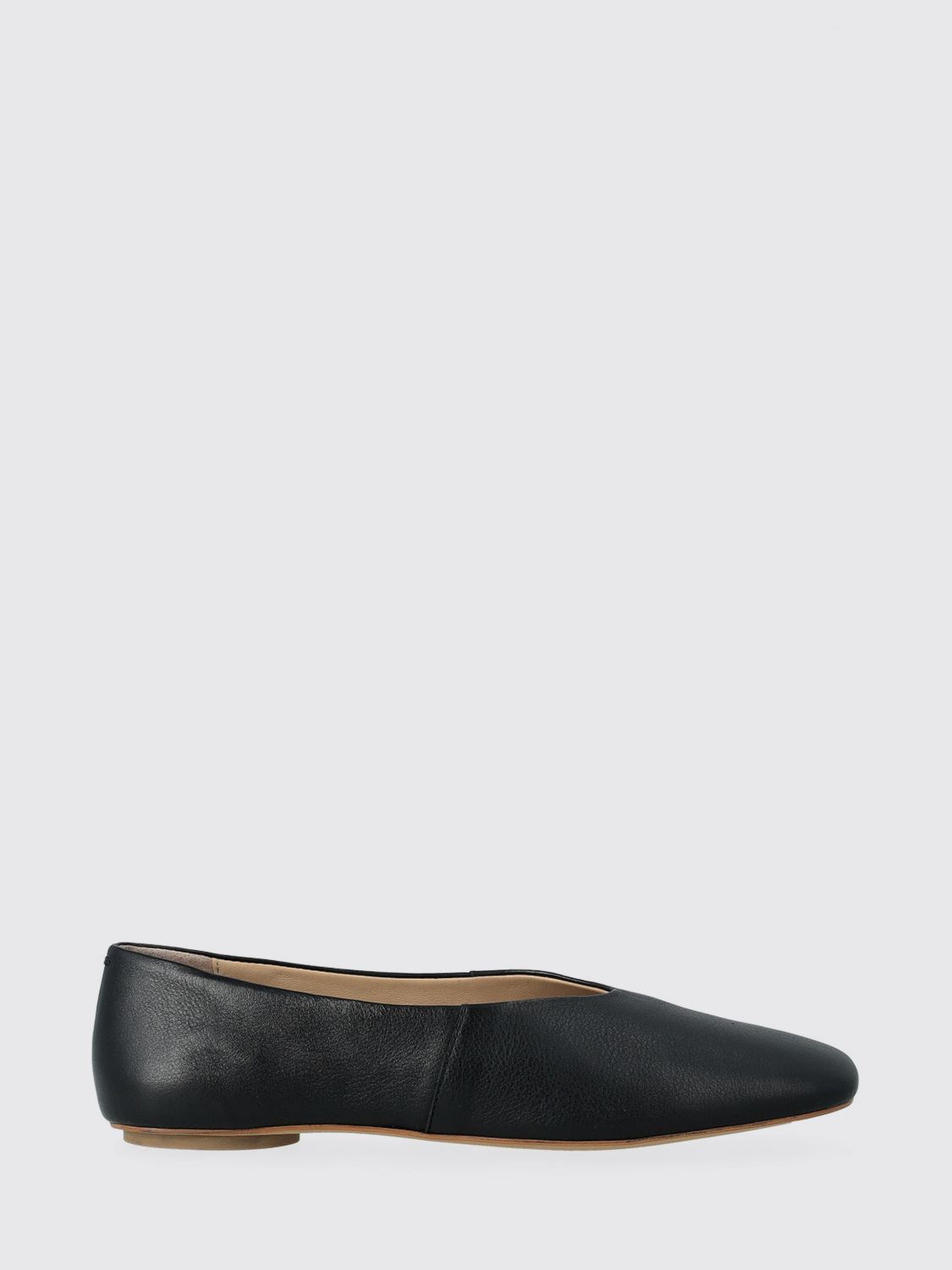 Mm Max Mara Ballet Flat  Woman Color Black In Animal Print