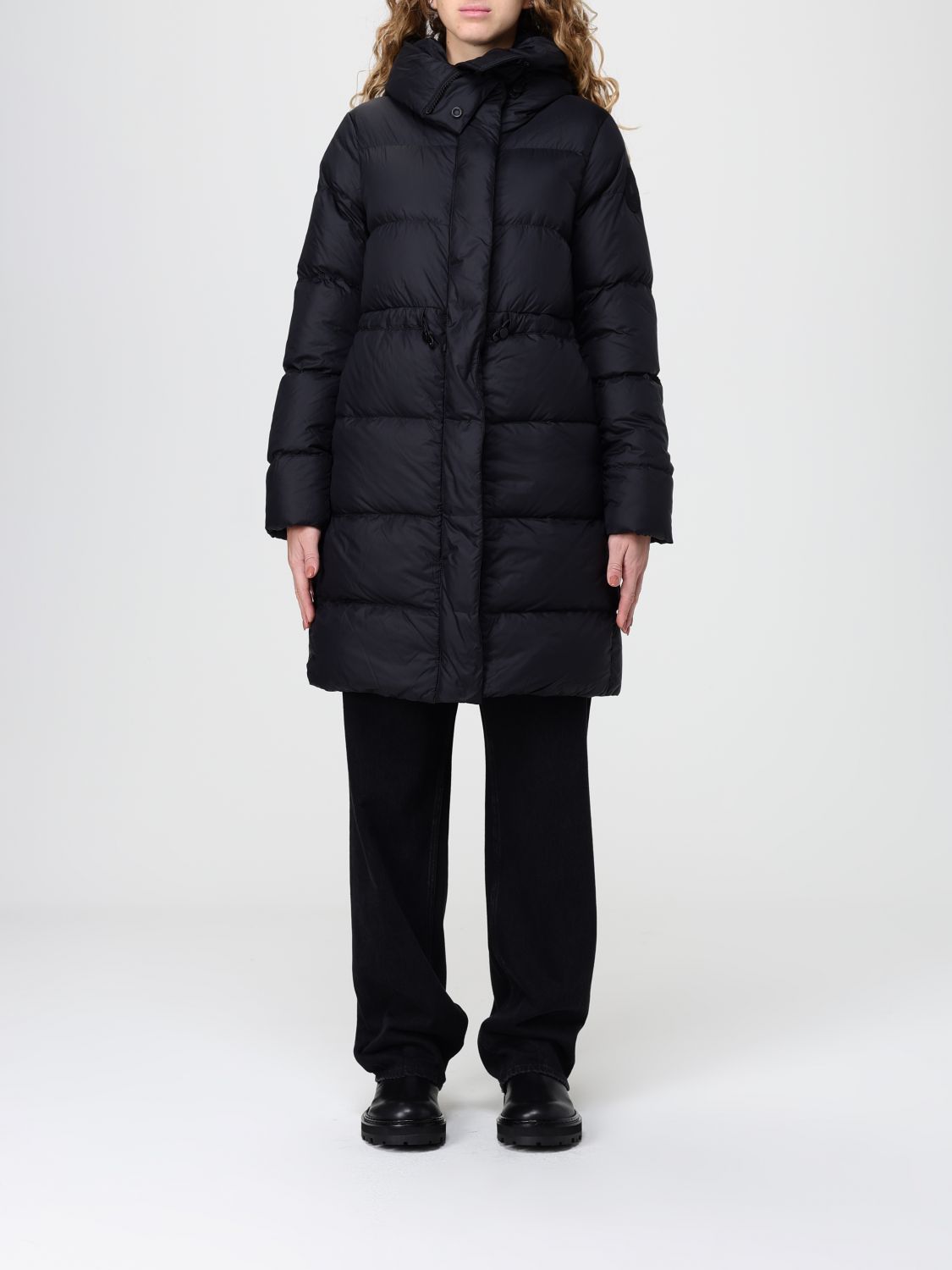 Canada Goose Coat Woman Color Black In Black