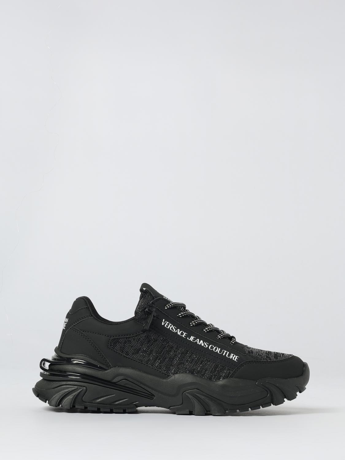 VERSACE JEANS COUTURE Sneakers Woman color Black　VERSACE JEANS COUTURE スニーカー ウィメンズ カラー ブラック VERSACE