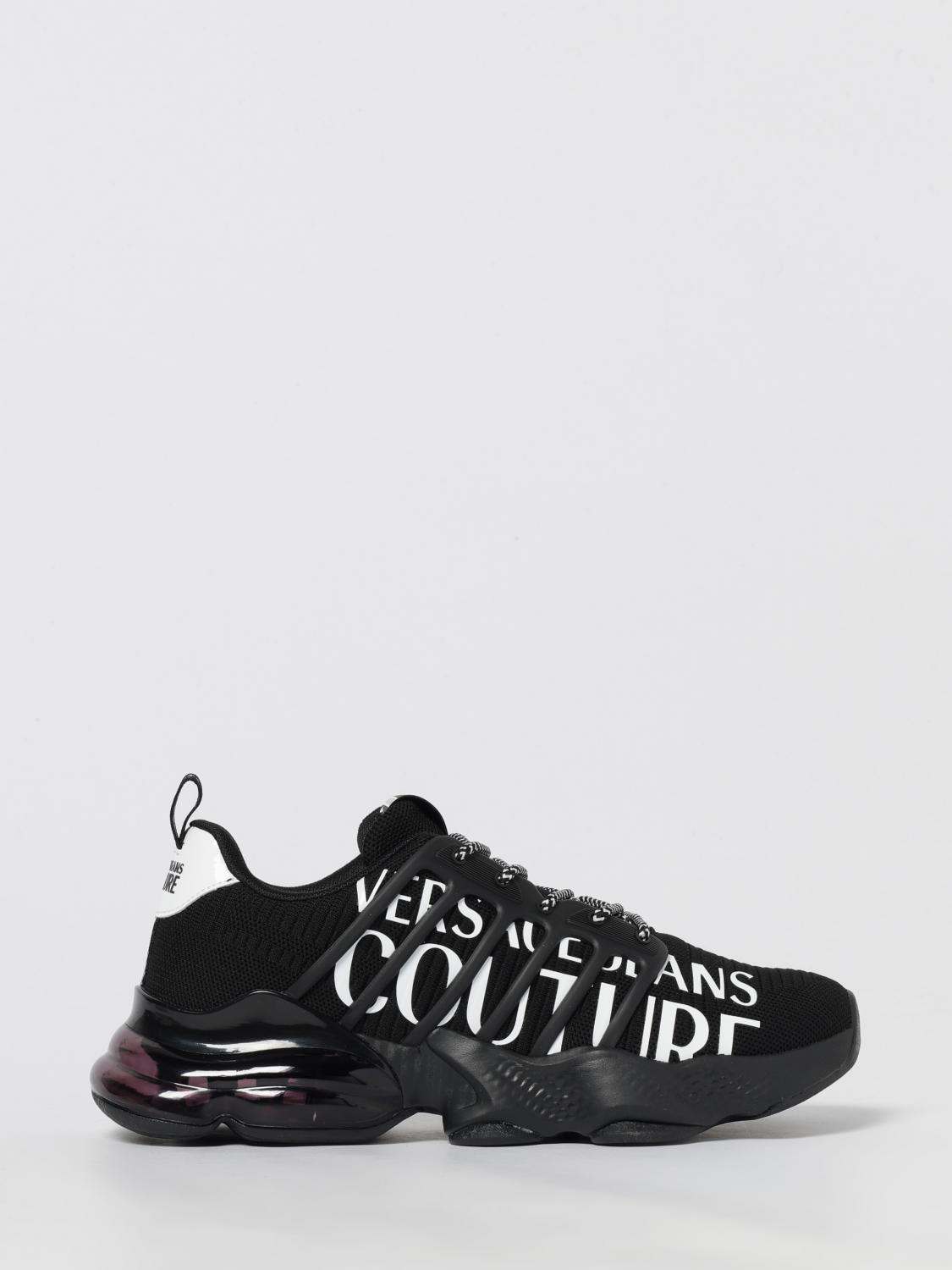 VERSACE JEANS COUTURE Sneakers Woman color Black　VERSACE JEANS COUTURE スニーカー ウィメンズ カラー ブラック VERSACE