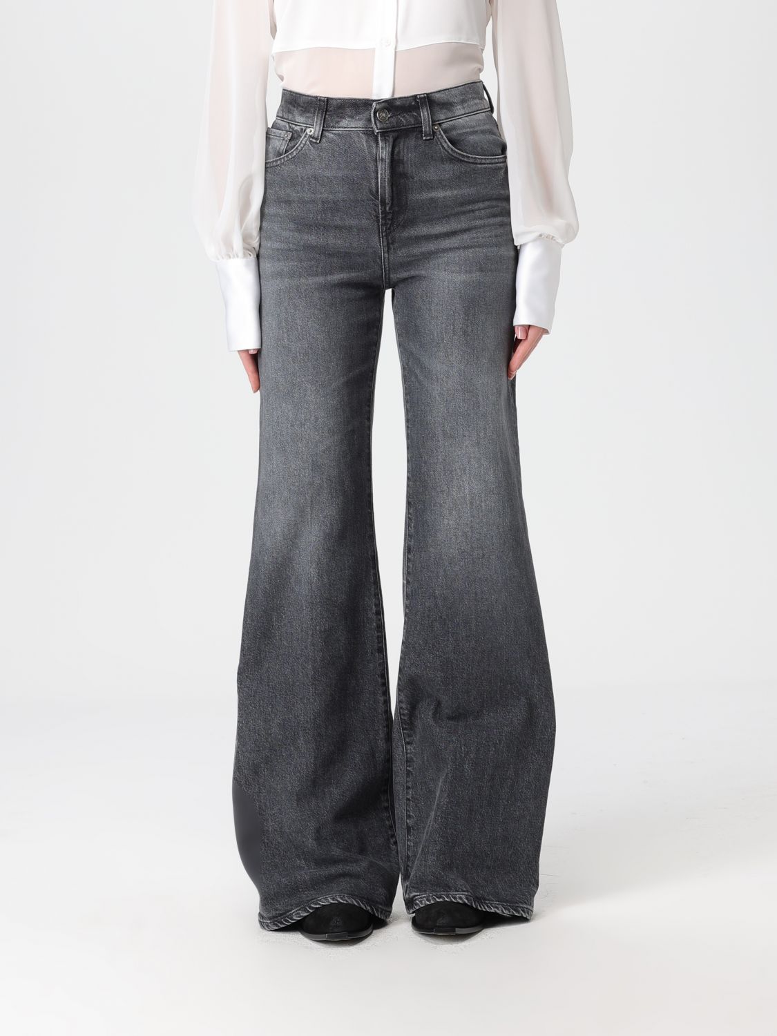Dondup Jeans  Woman Color Black In Gray