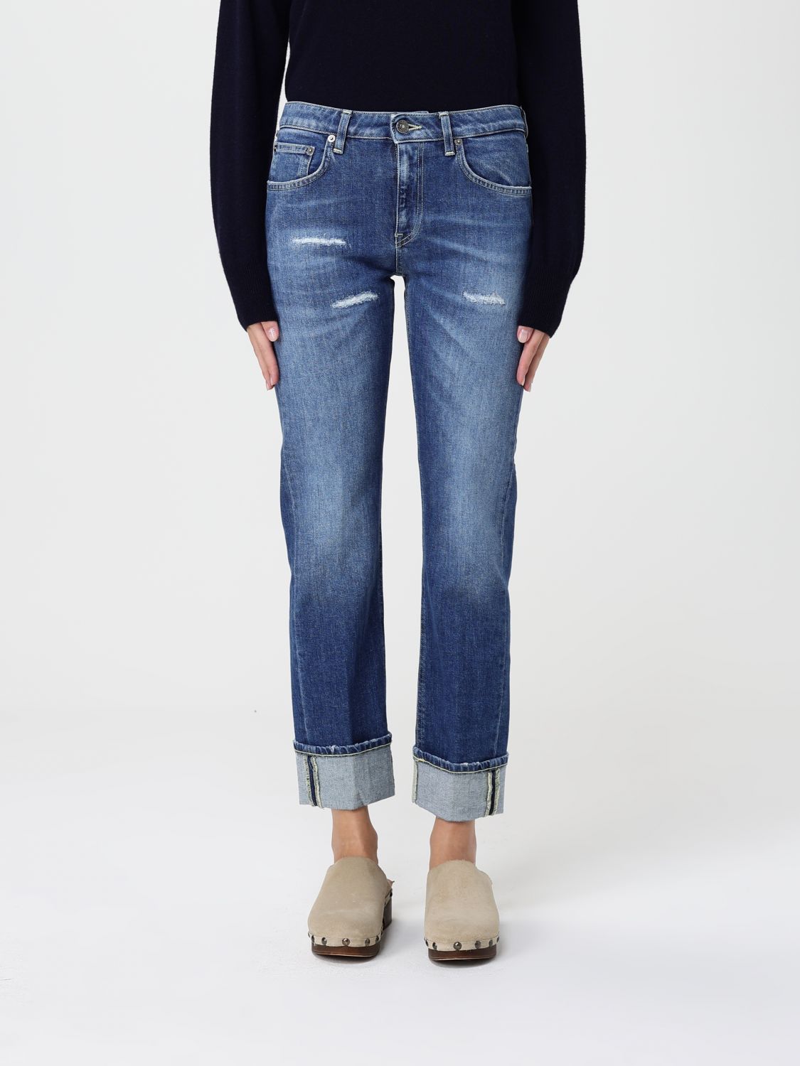 Dondup Jeans Woman Color Blue In Blue
