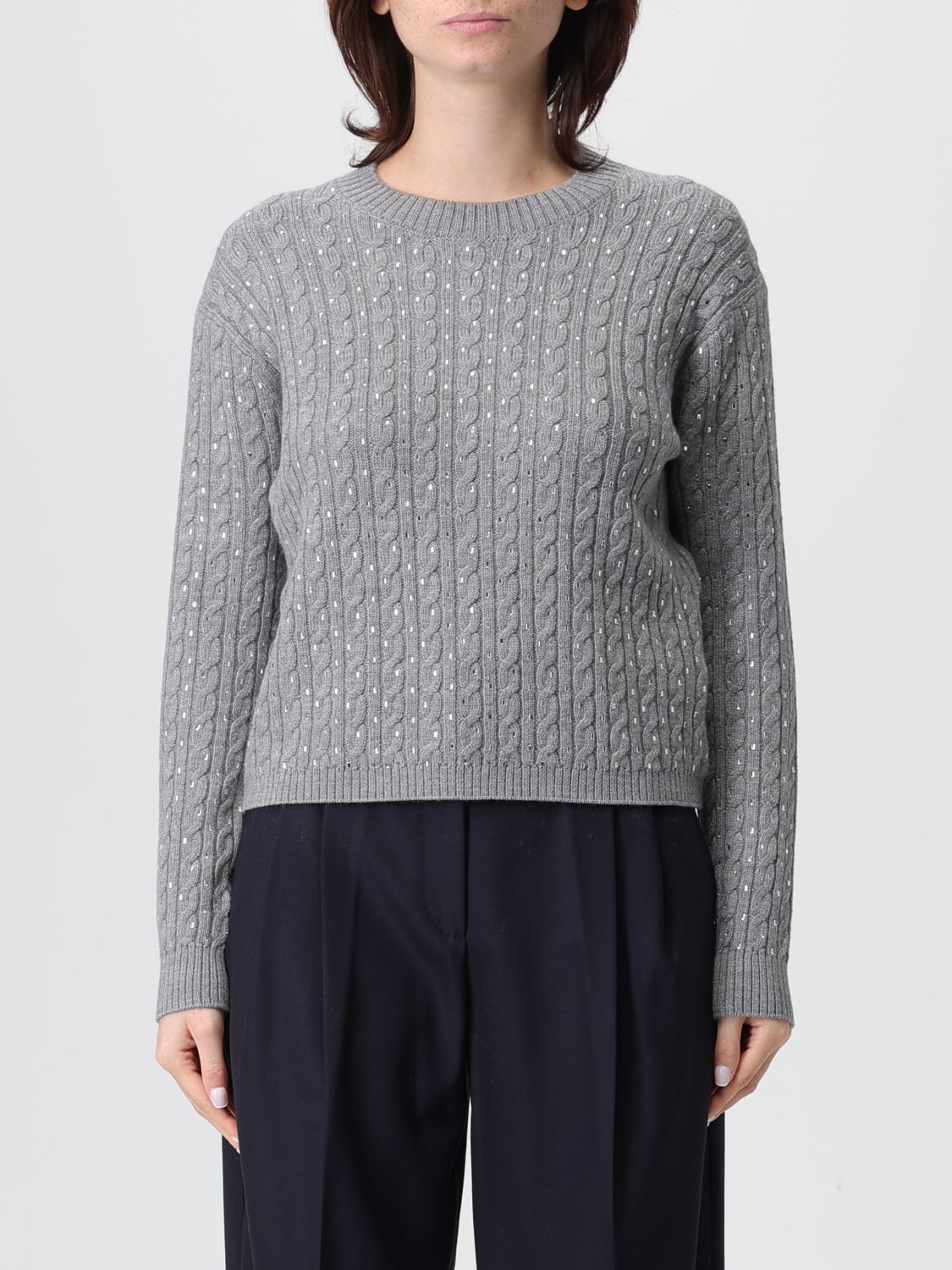Max Mara Sweater Woman Studio In Gray