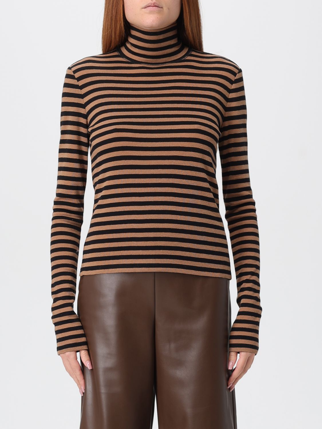 Mm Max Mara Shirt  Woman Color Camel In Brown