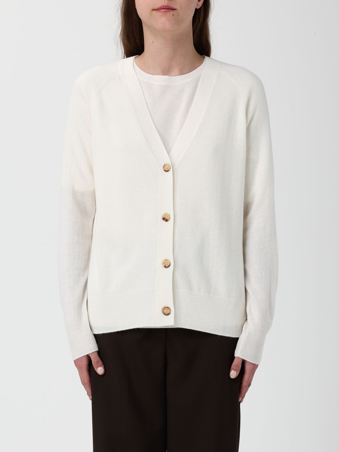 Mm Max Mara Cardigan  Woman Color Ivory In White