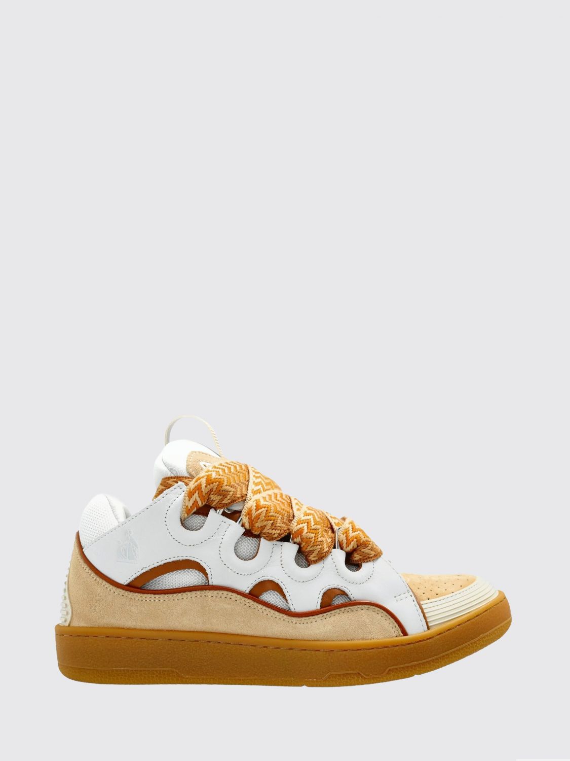 Lanvin Curb Sneakers In Brown
