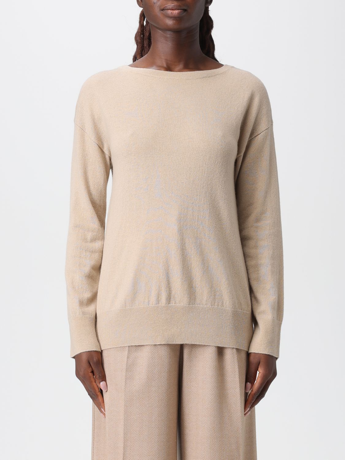 Mm Max Mara Jumper  Woman Colour Yellow