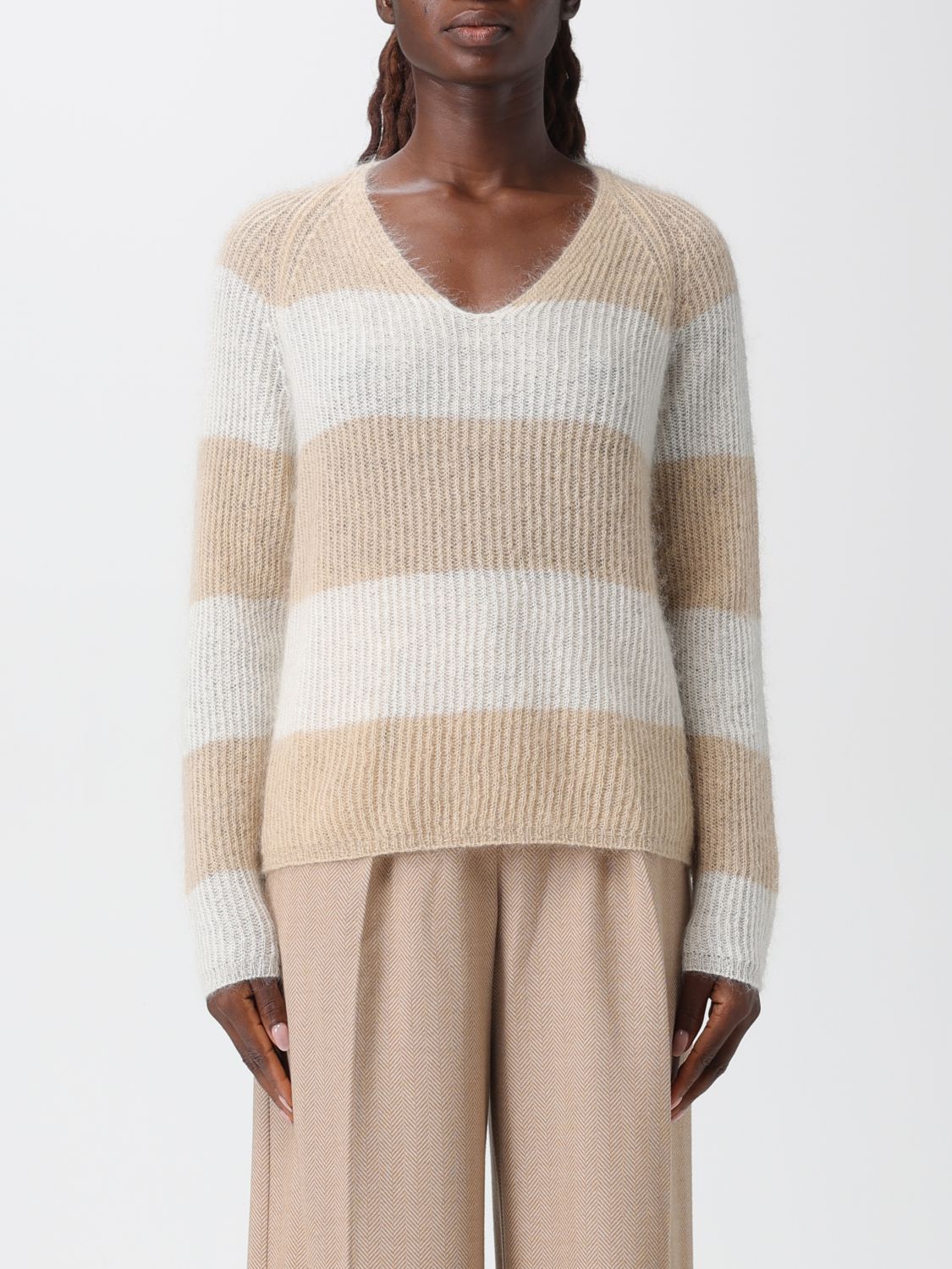 Mm Max Mara Jumper  Woman Colour Yellow