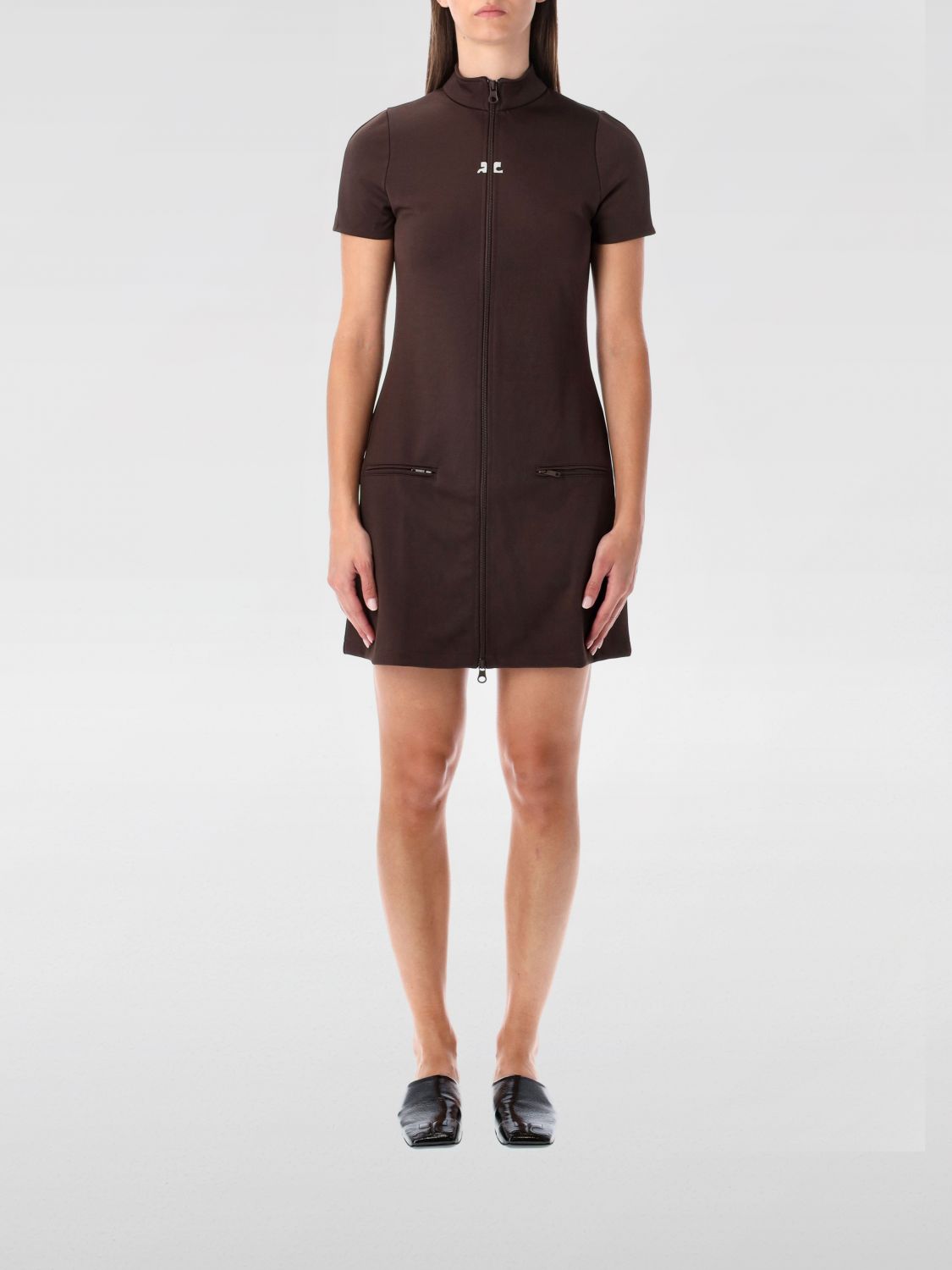 COURRÈGES Kleid Damen Farbe Braun