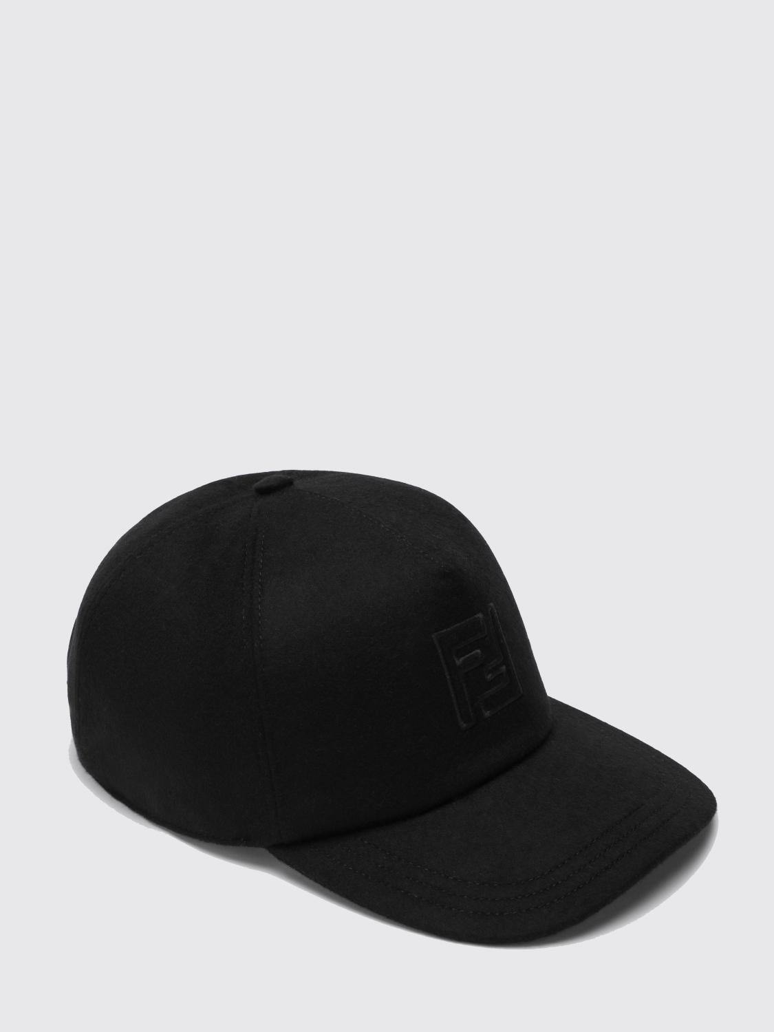 FENDI FENDI Hat Men color Black　フェンディ 帽子 メンズ カラー ブラック