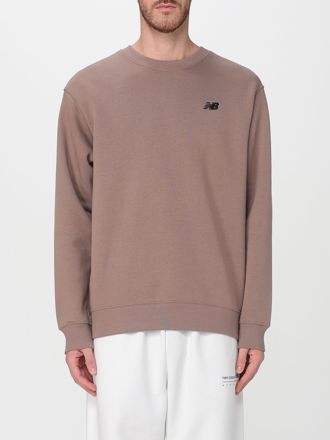 New Balance Sweater Men Color White In White