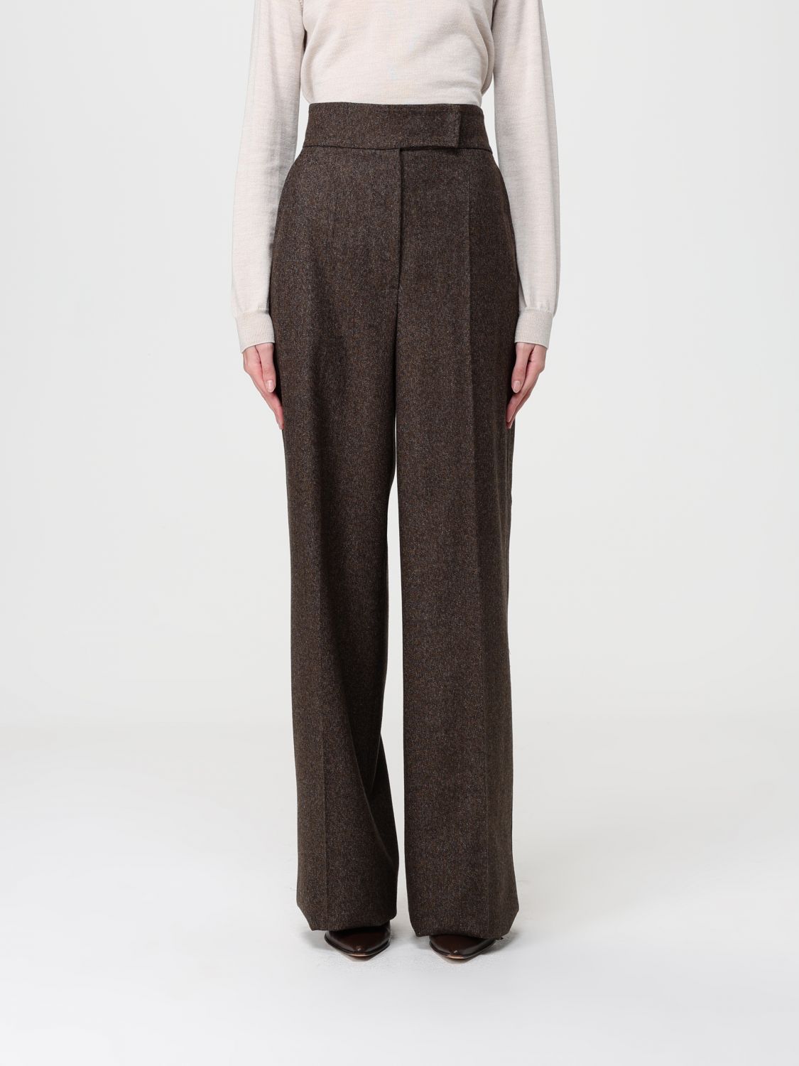 Max Mara Pants  Woman Color Brown