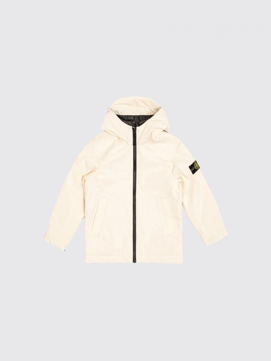 STONE ISLAND JUNIOR Jacke Kinder Farbe Weiß