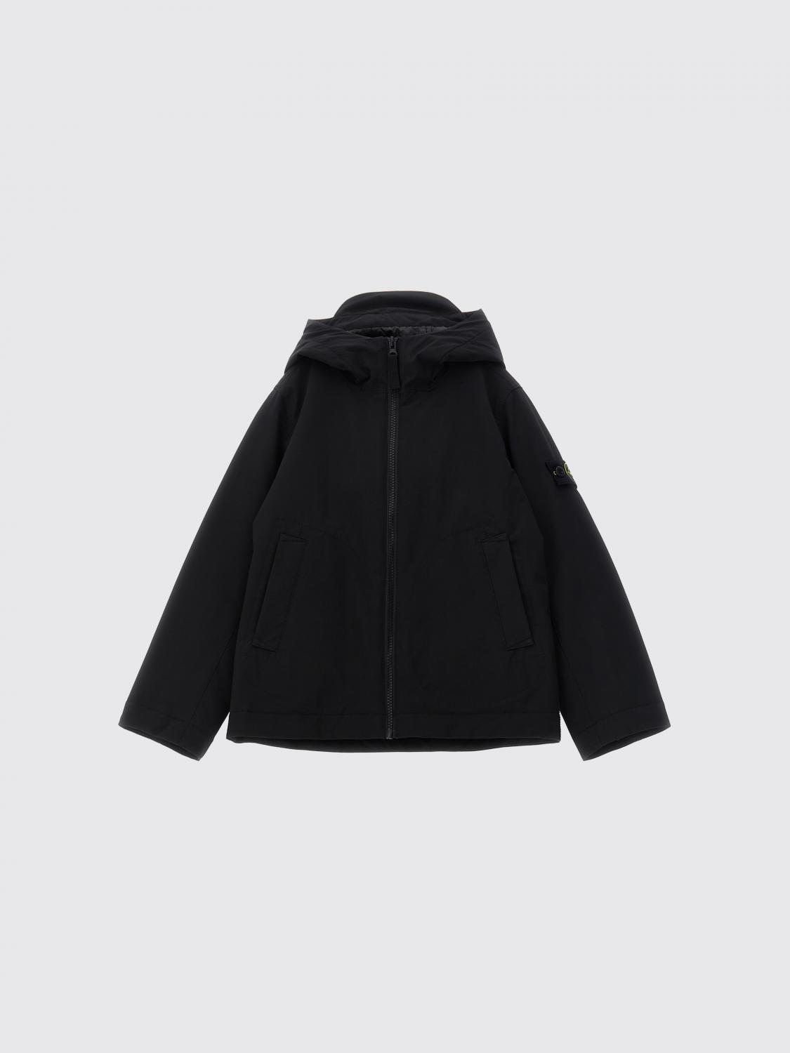 STONE ISLAND JUNIOR Jacke Kinder Farbe Schwarz