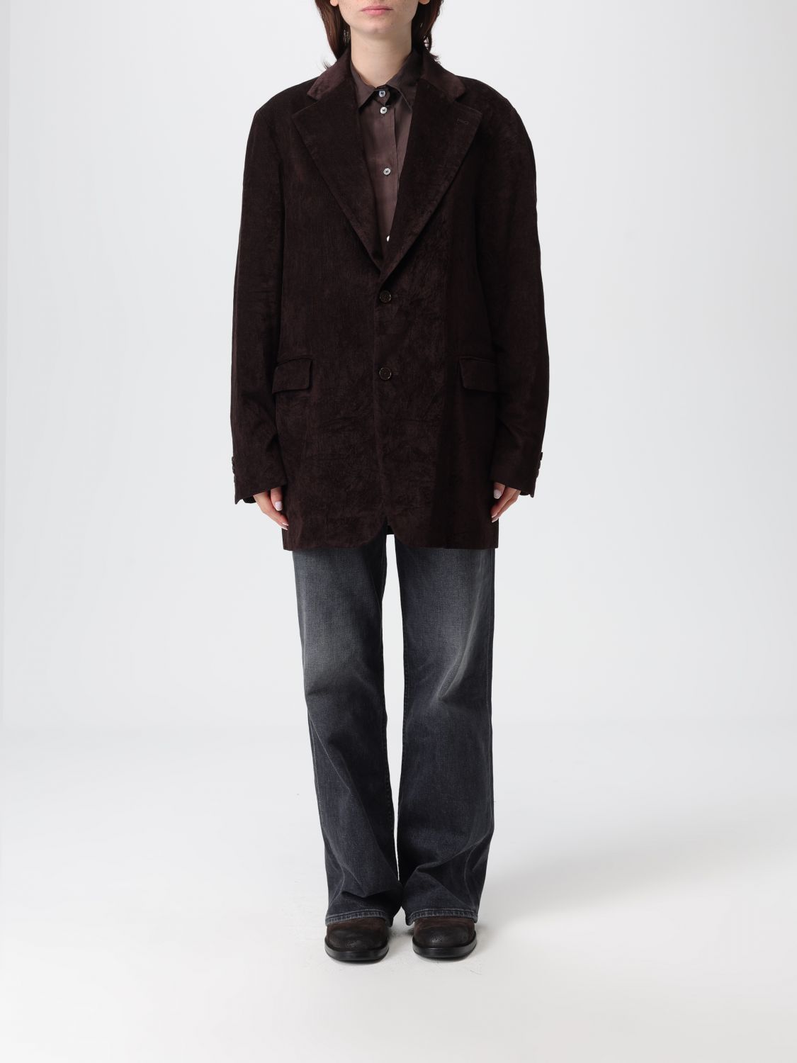 Barena Venezia Blazer Barena Woman Color Brown In Black