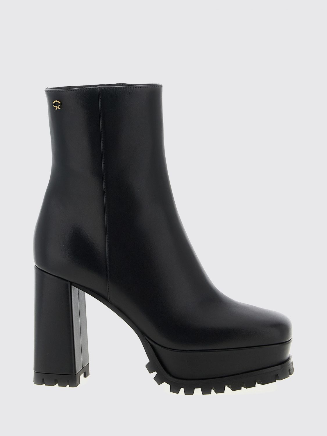 Gianvito Rossi Ankle Boots With Block Heel And Square Toe In Black