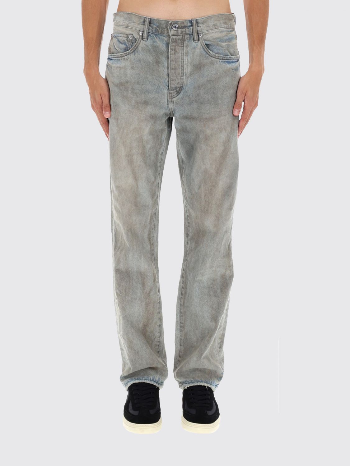 Purple Jeans  Men Color Grey In Gray