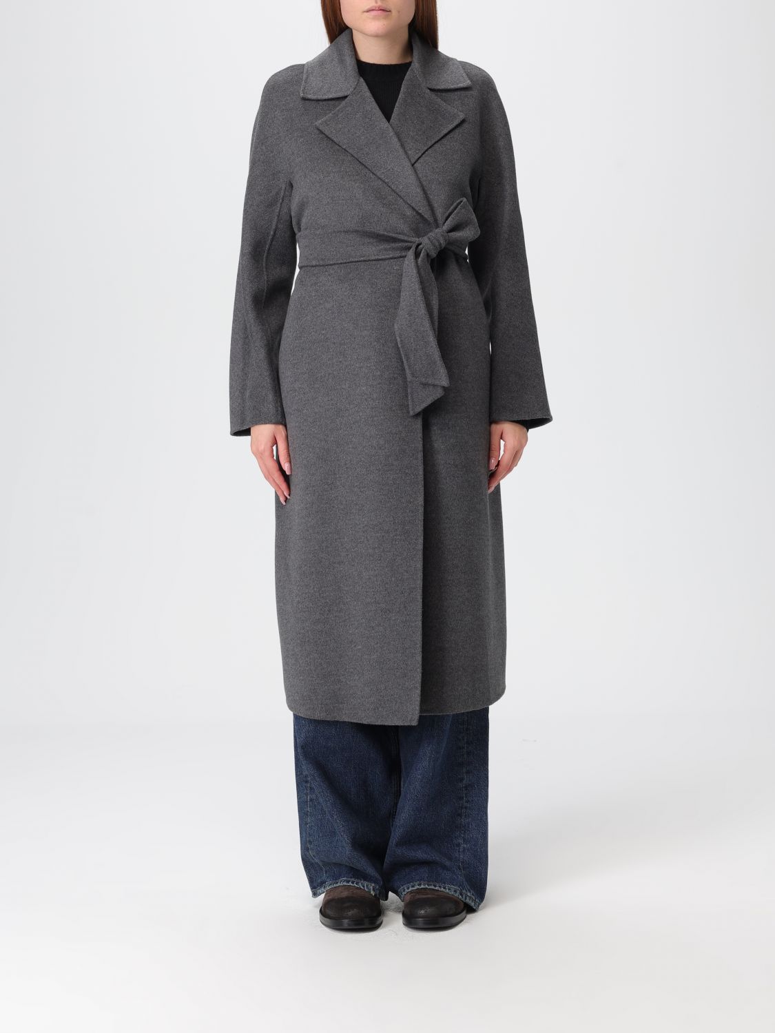 Max Mara Coat  Woman Color Grey In Gray