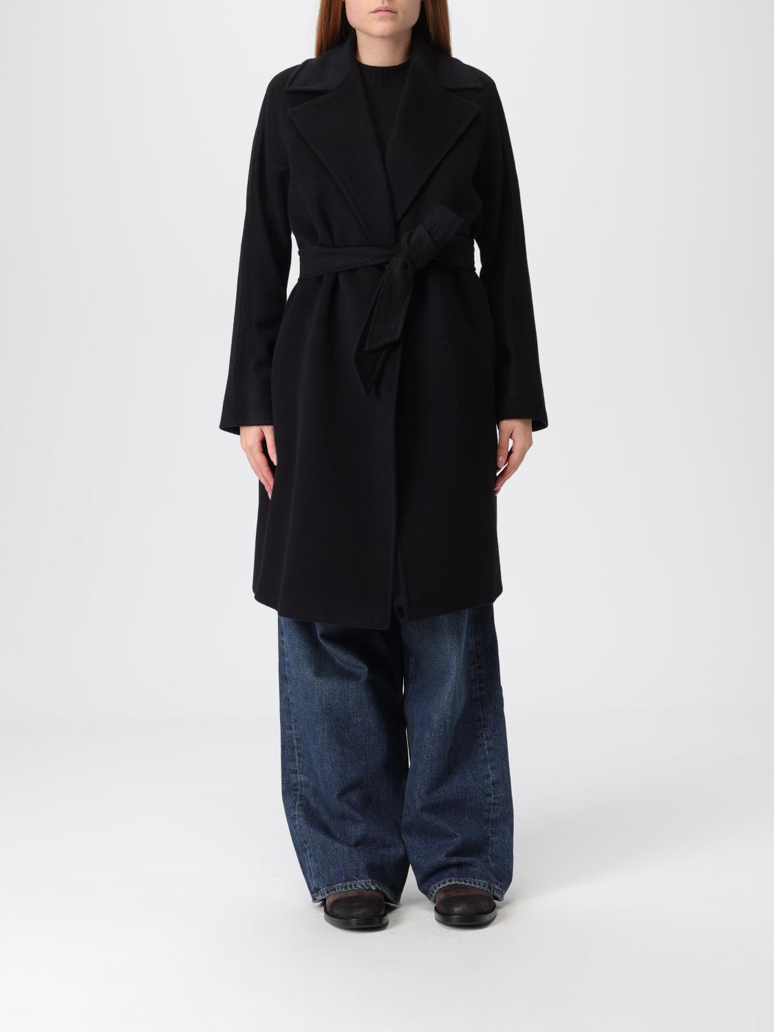Max Mara Coat  Woman Color Black In Black
