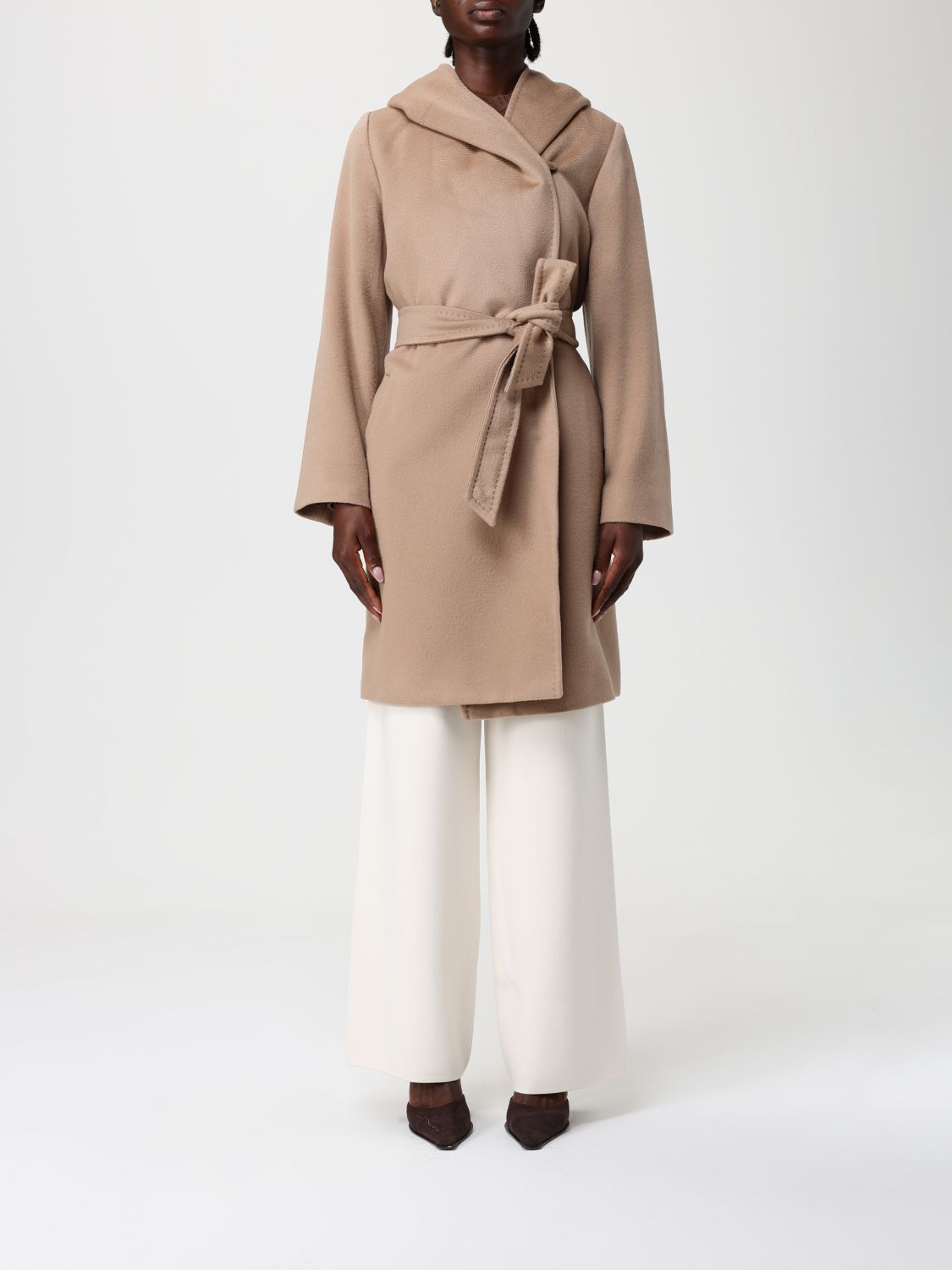 Max Mara Coat  Woman Color Camel In Brown