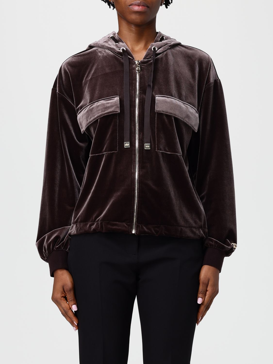 Liu •jo Sweatshirt Liu Jo Woman Color Brown In Brown
