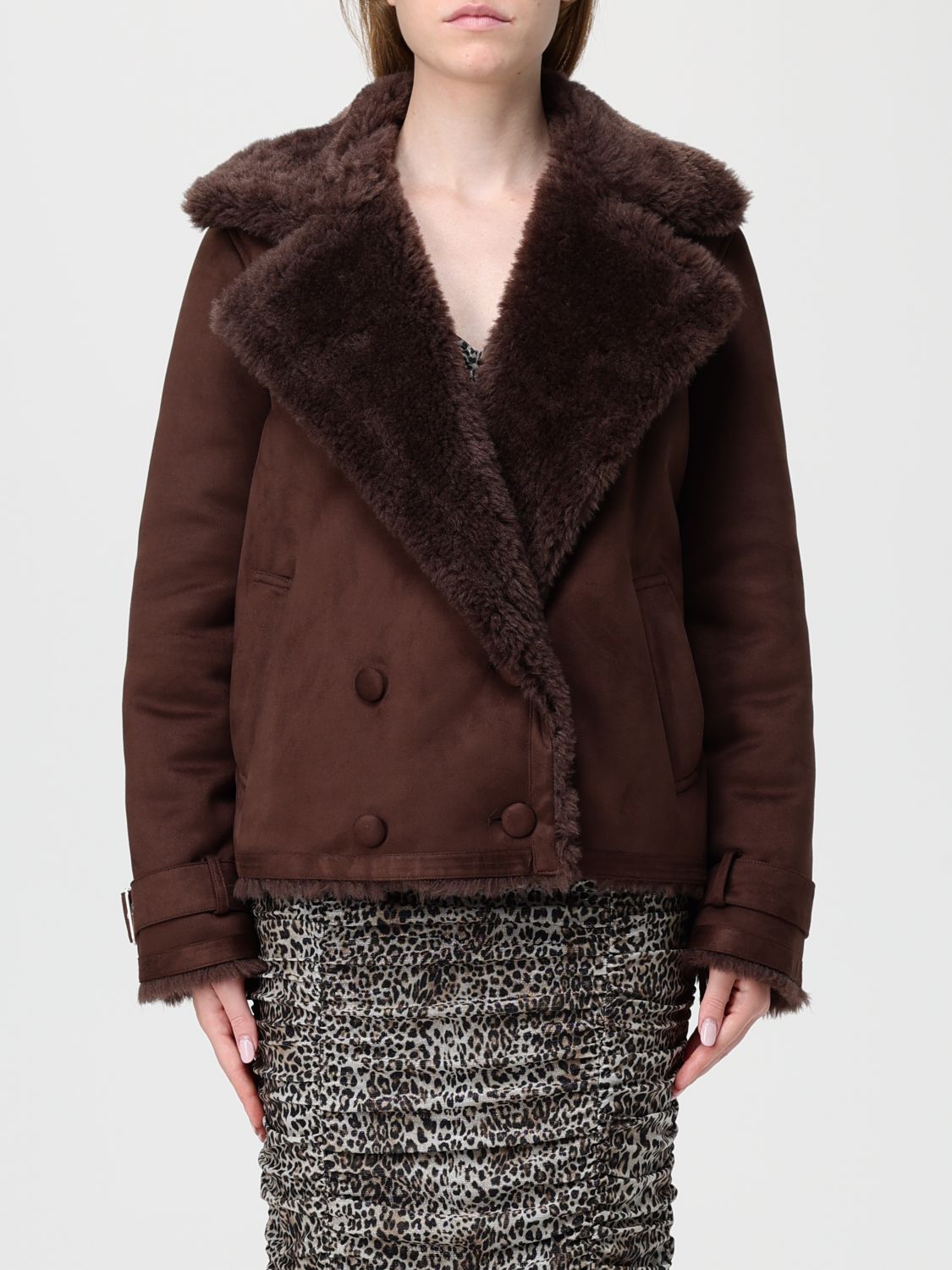 Liu •jo Jacket Liu Jo Woman Color Brown In Brown