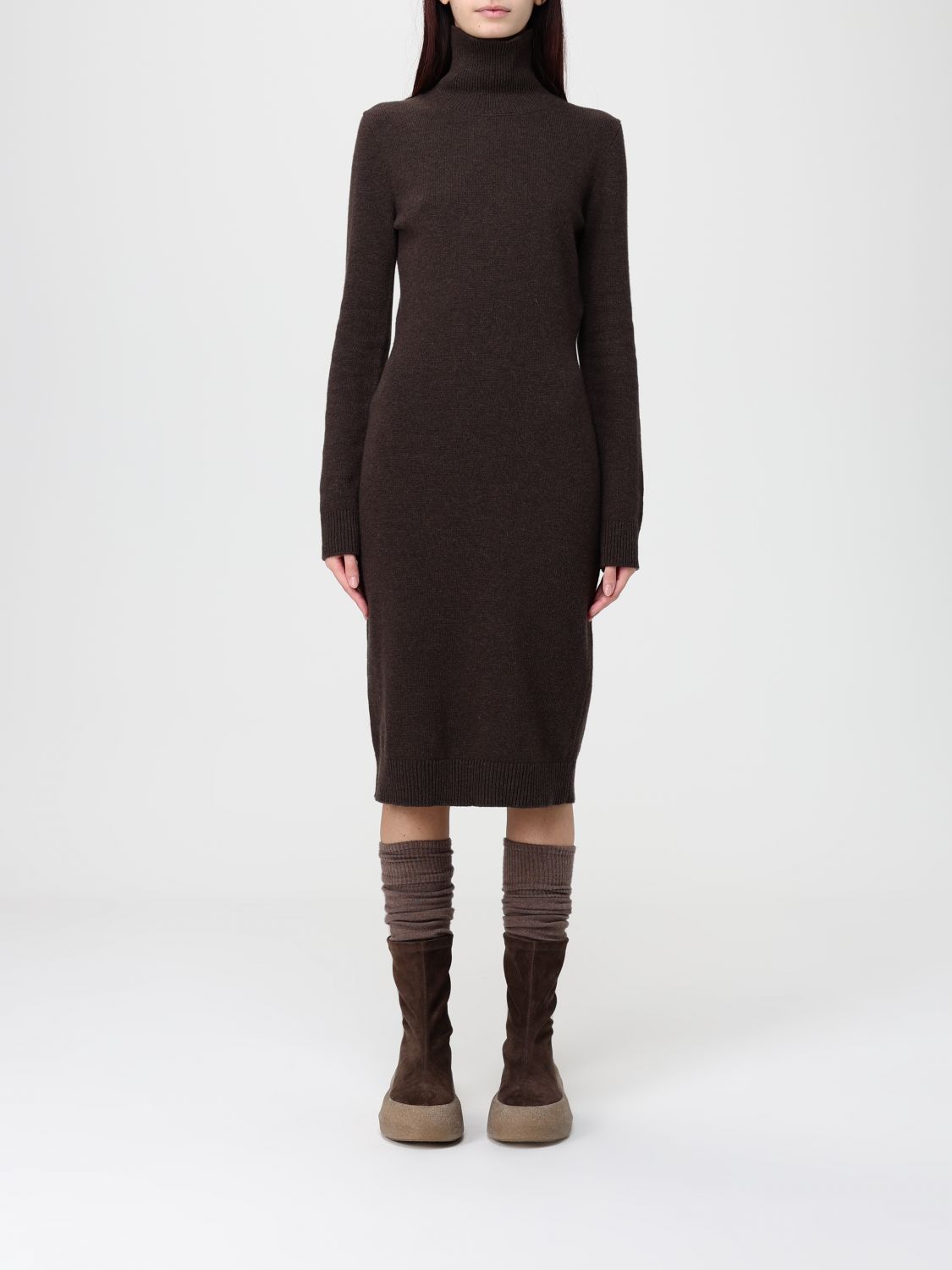 Mm6 Maison Margiela Dress Woman Color Brown In Brown