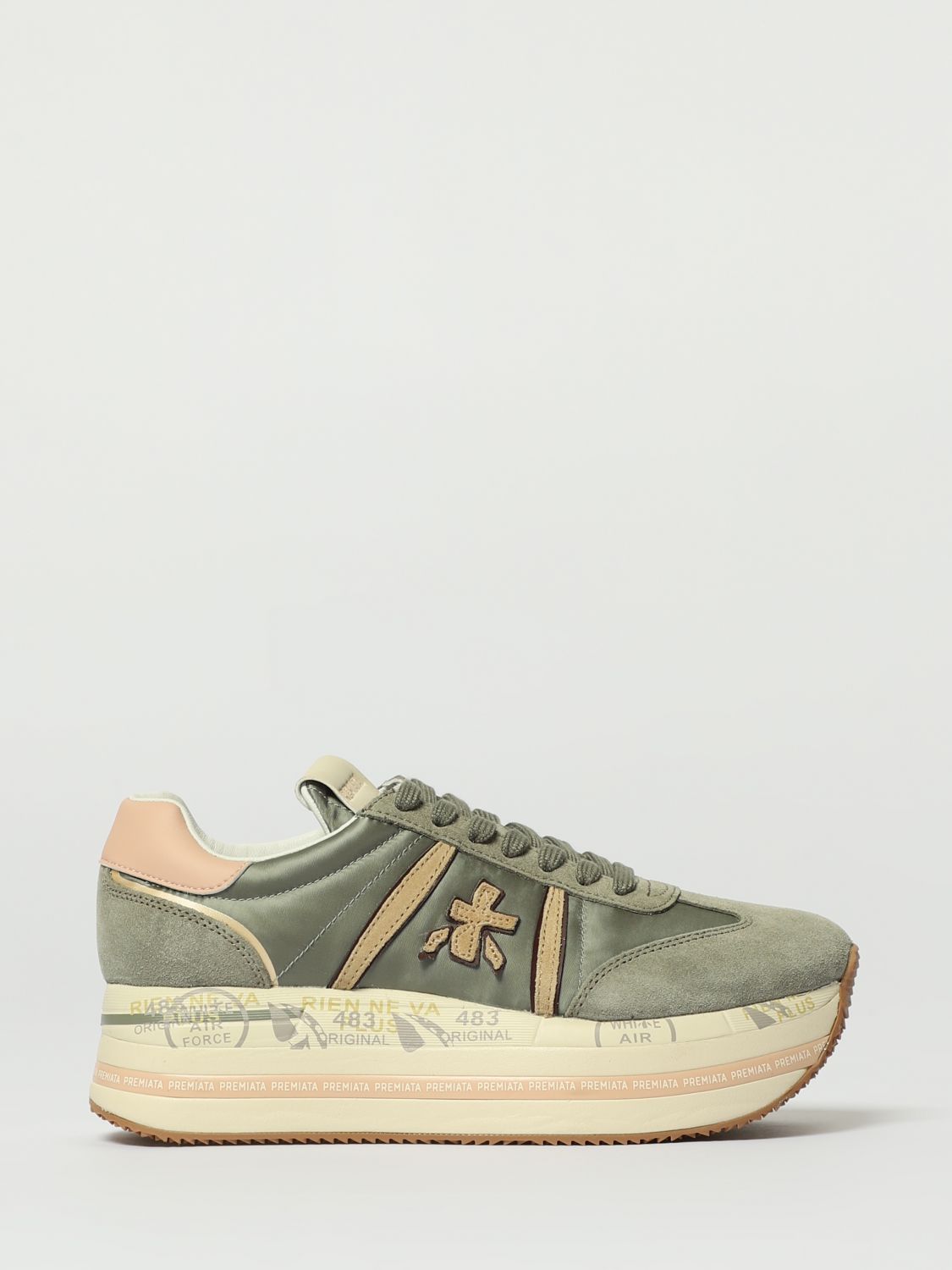 Premiata Sneakers  Woman Color Military In Green