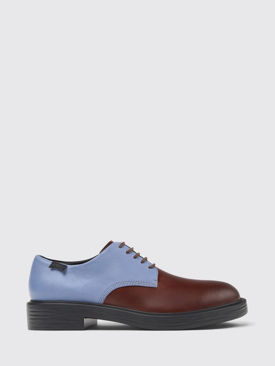 Camper Dean Colorblock Leather Derby In Multi