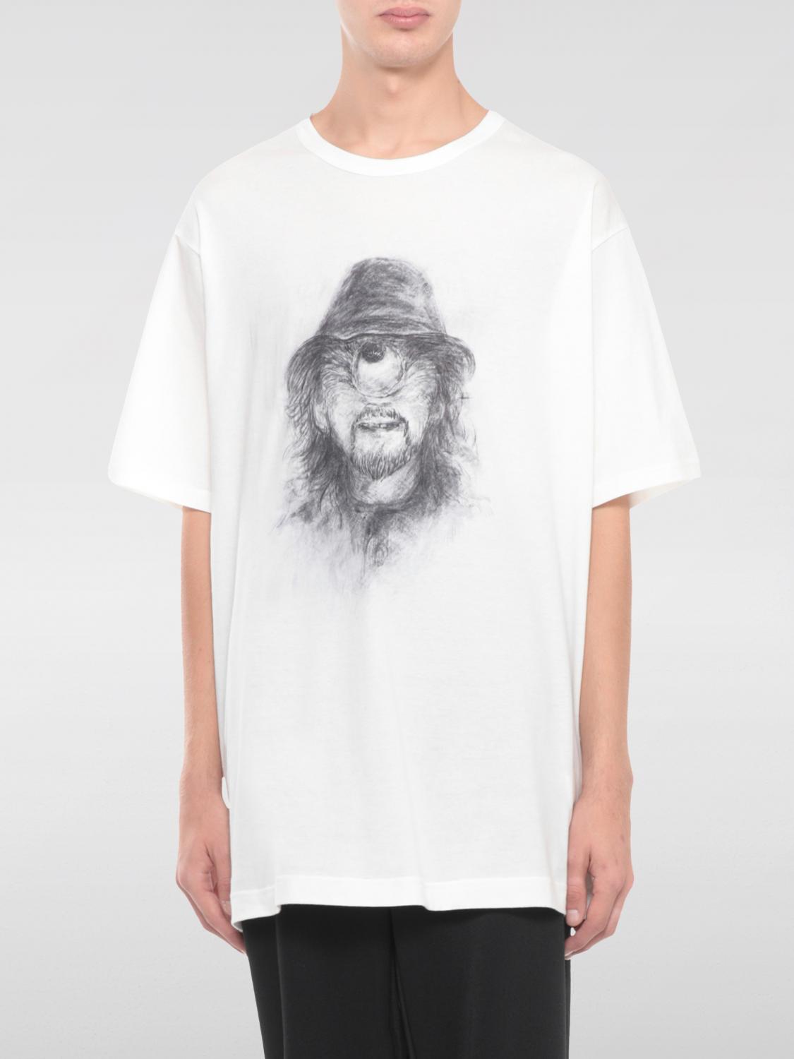 Yohji Yamamoto T-shirt With Print In White