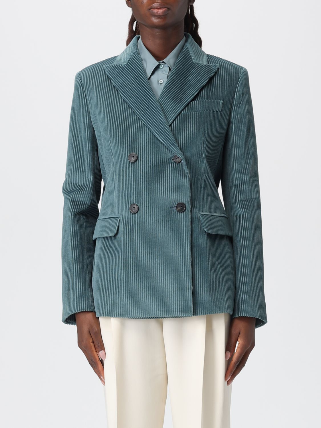 Weekend Max Mara Blazer Woman  In Blue