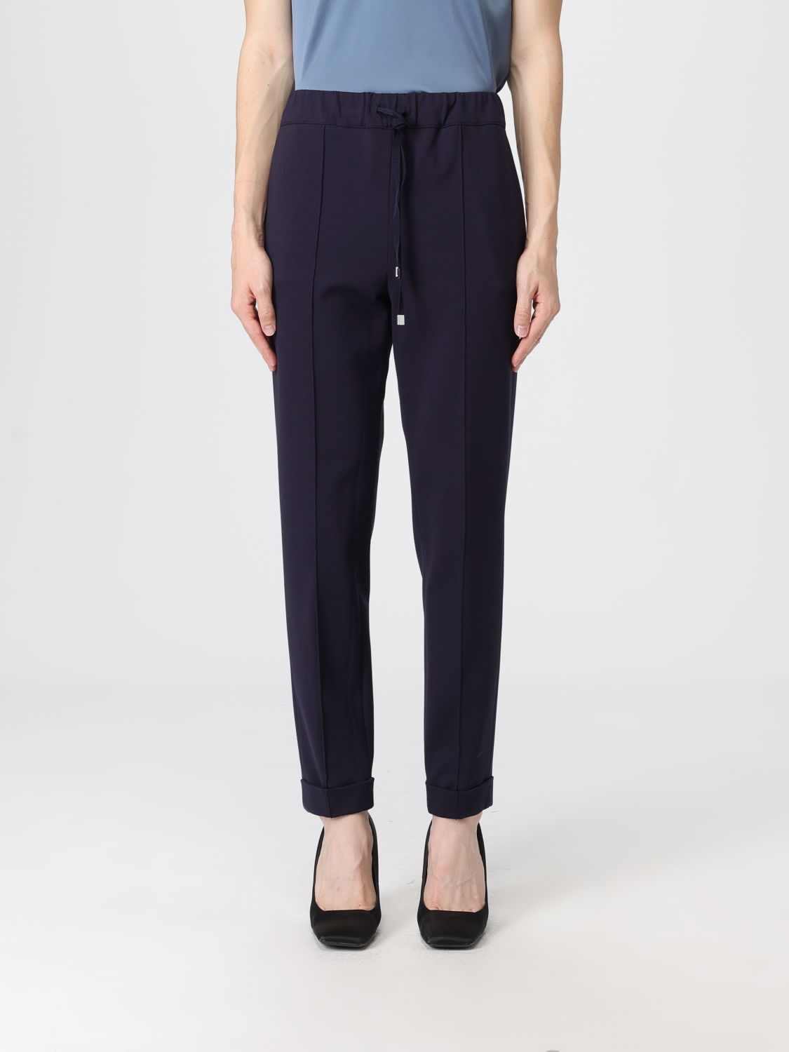 Liviana Conti Pants  Woman Color Blue In Black