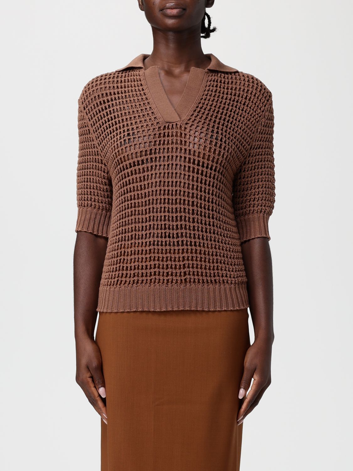 Liviana Conti Sweater  Woman Color Brown In Brown