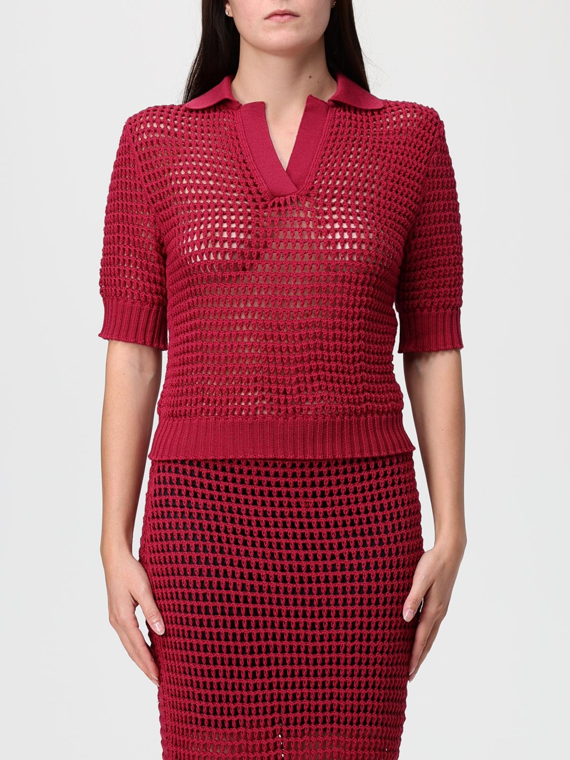 Liviana Conti Sweater  Woman Color Wine In Red