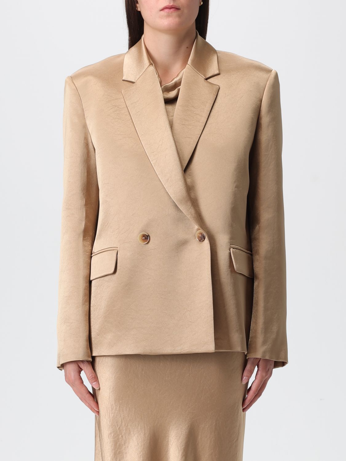 Liviana Conti Blazer Woman Color Biscuit In Brown