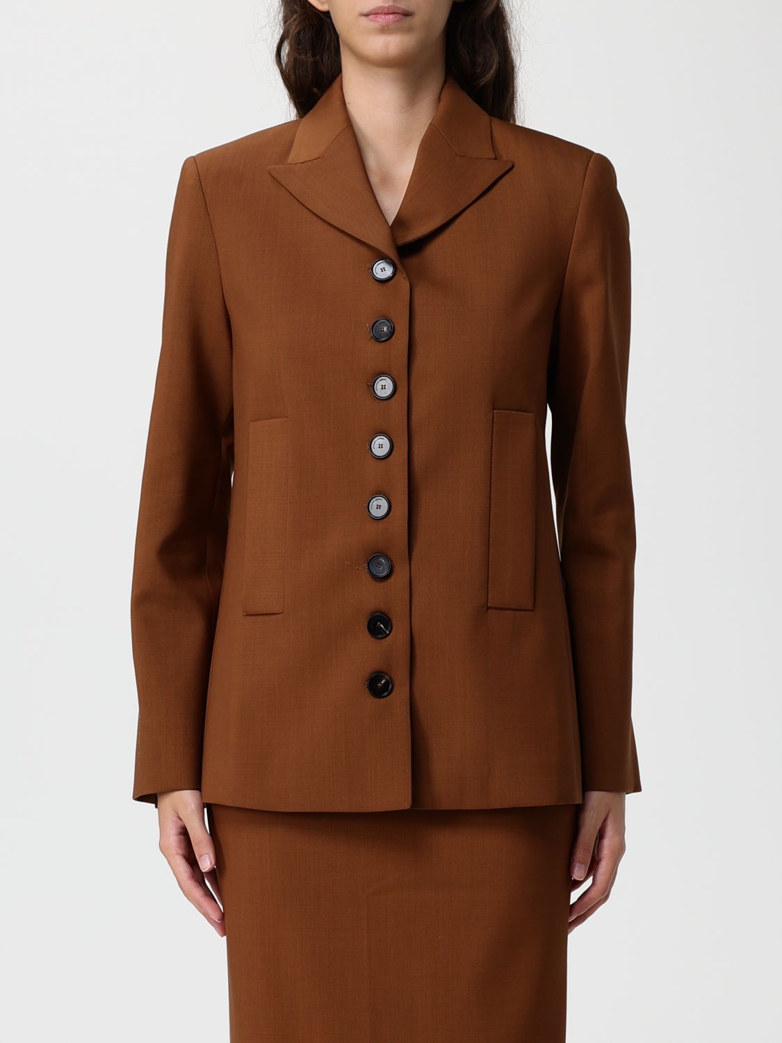 Liviana Conti Blazer Woman Color Brown In Brown