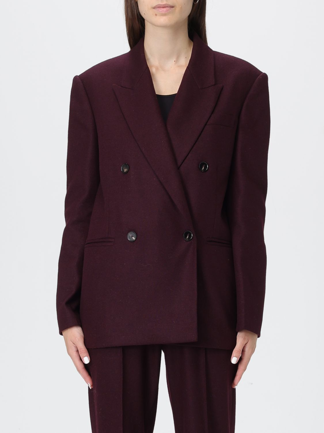 Liviana Conti Blazer Woman Color Wine In Burgundy